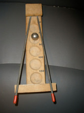 Vintage Shoot the Moon Game with Ball 11" Long T13