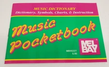 Music Dictionary Mel Bay Symbols Charts Instruction Meter Tempo Pocket Sized