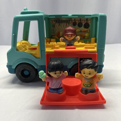 Fisher Price Little People MUSICAL TACO TRUCK FOOD VEHICLE Toy Works!
