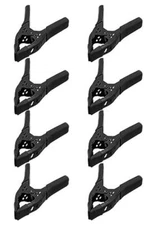 Spring Clamp, a Clamps, Hand Squeeze Clips, 6 Inch, Metal, 8 Pack, Black, 