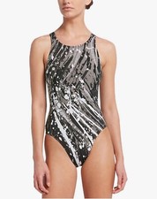    76 Nike Splash One Piece Court Swimsuit Young Female Girls Sz 26 Girl 10   