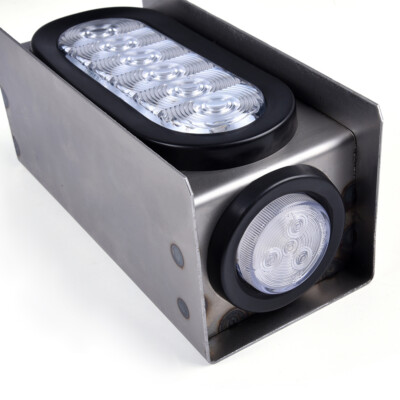 Luces Para Trailas O Remolque Trailer Light Kit LED Trailer Steel Box Kit Fit For Trailer/Truck W/ 6" Oval Tail Light &amp; 2" Marker Lamp Boat Trailer Lights Boat Trailer Parts