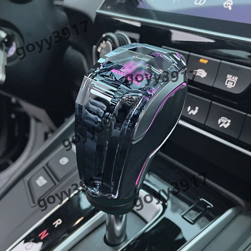 Manija de perilla de cambio de marchas de cristal con luz LED para Honda Civic 10ª 11ª 9ª generación Foto 2 de 4