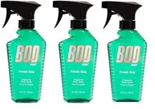3 PK BOD man Fresh Guy For Men Fragrance Body Spray, 8 oz