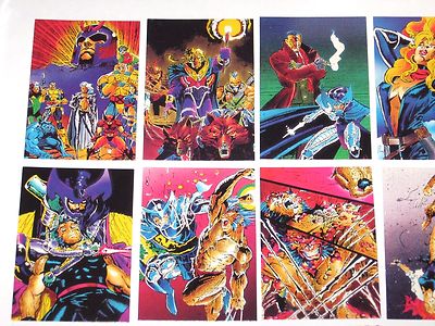1991 X-MEN COMIC IMAGES BASE 90 CARD SET MARVEL JIM LEE WOLVERINE