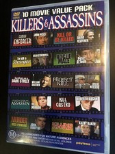 Killers & Assassins 10 Movie Value Pack DVD 4-Disc Set Sent Tracked Post As New