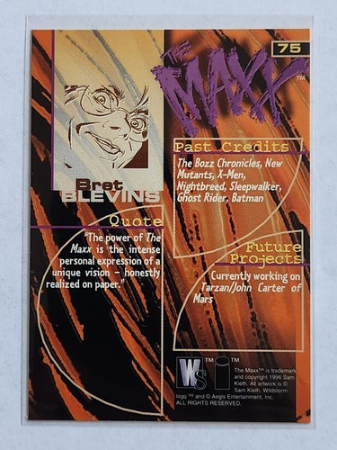 1996 THE MAXX BRAT BLEVINS #75 von WILDSTORM COMICKARTE - Bild 2 von 2