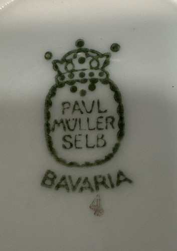 1ea.9" ROUND VEG. Soup BOWL MINTO~PAUL MULLER SELB BAVARIA GERMANY CHINA 1328 - Picture 3 of 4