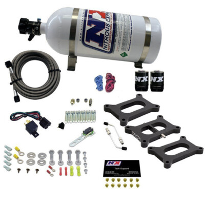 30026-10 Nitrous Express 2 Barrel Tri-Power Plate Nitrous Kit  & 10lb Bottle
