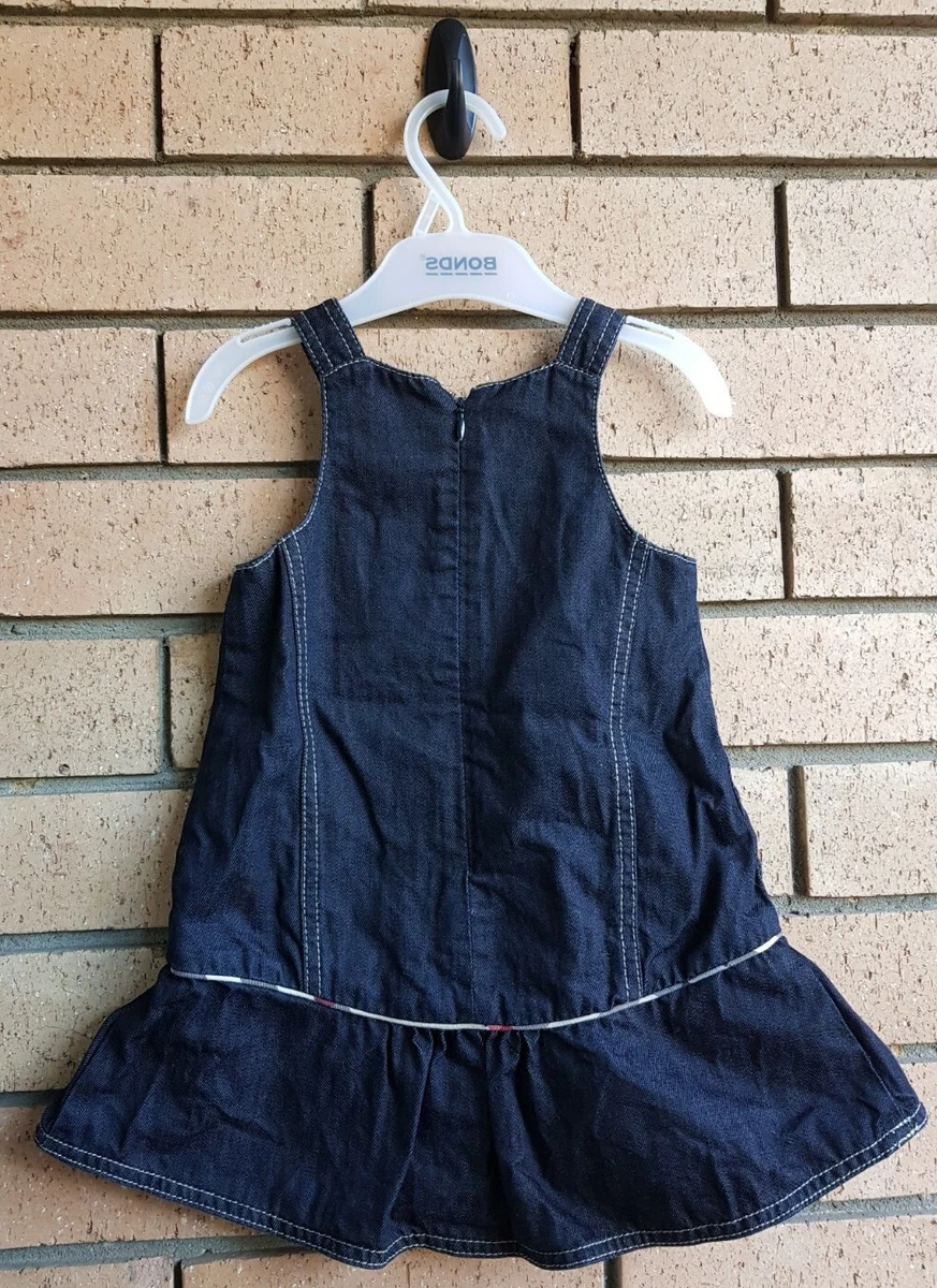 Girls Denim Overall Dress