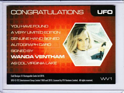 UFO Autogramm Sammelkarte Wanda Ventham als Col Virginia Lake WV1 - Bild 2 von 2