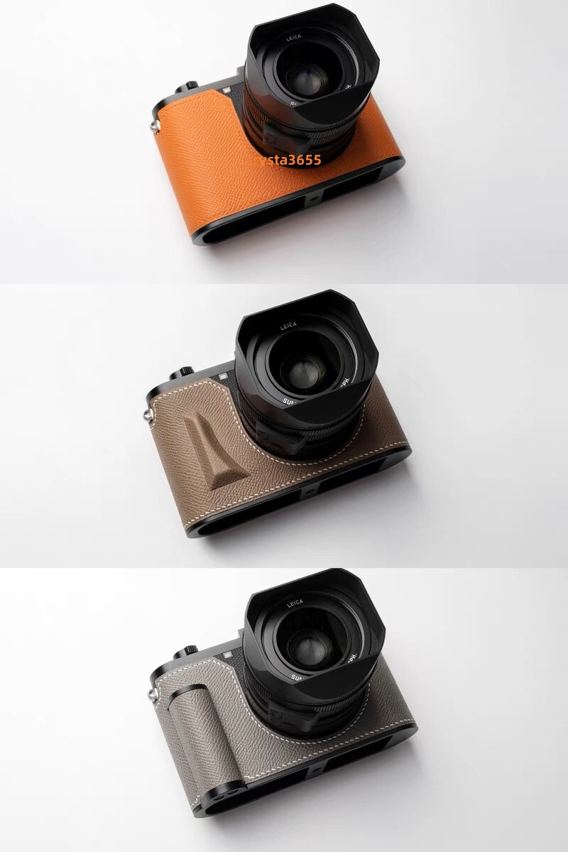 Half Case For Leica Q3 Big Grip Camera Cover Kontice Handmade