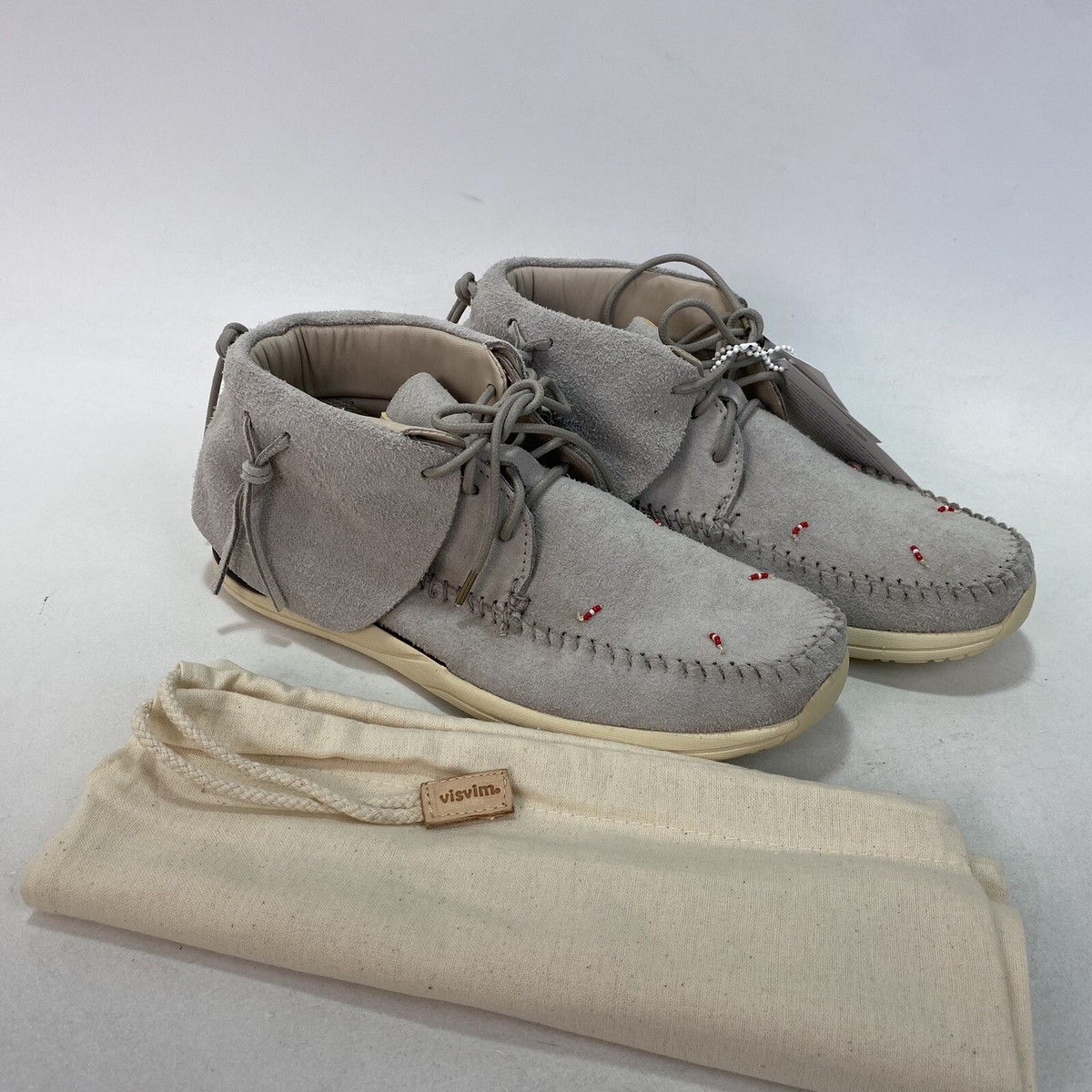 Visvim Men's FBT Lhamo Folk Shoes, Size US 8.5, Grey Visvim Men's FBT Lhamo Folk Shoes, Size US 8.5, Grey