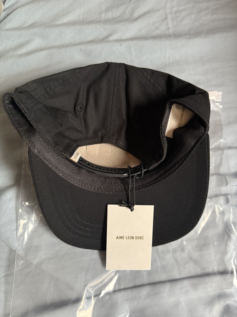 NEW AIME LEON DORE unisphere SnapBack hat cap in jet black | eBay