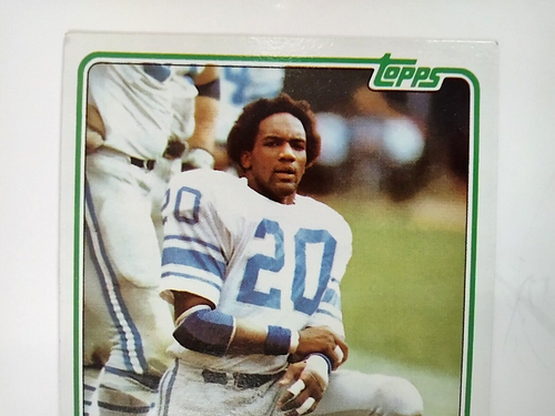 1981 Topps #100 Billy Sims novato RC Detroit Lions Bubble - Imagen 5 de 8