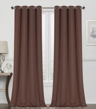 2 Pack: Hotel Thermal Grommet 100% Blackout Curtains - Assorted Colors & Sizes
