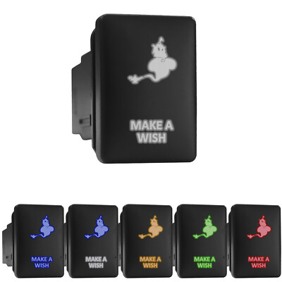 MAKE A WISH Symbol - LED Backlit Push Button - Direct Replacement (Fit: TOYOTA)