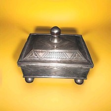 Cofanetto vero argento gioielli orientale arabo islamico persiano antico 