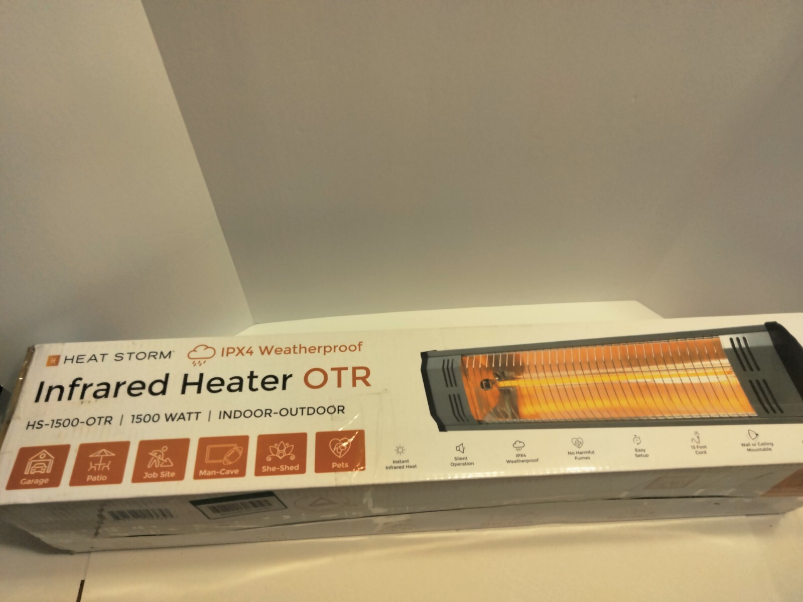 Heat Storm IPx4 HS-1500-OTR Infrared Heater | eBay