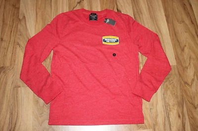 Abercrombie & Fitch A&F Sweatshirt Homme Pull Col Rond Rouge Taille S Neuf - Photo 1/4