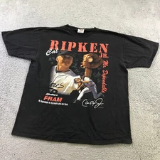 Vintage Cal Ripken MLB Orioles Shirt Mens Extra Large Oneita Power Pro 1997