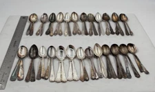 Lot of 50 Assorted Silverplate 5 O'Clock Teaspoons - Lot#348