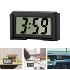 Car Dashboard Digital Clock - Small LED Clocks Vehicle Adhesive Mini Time Clock
