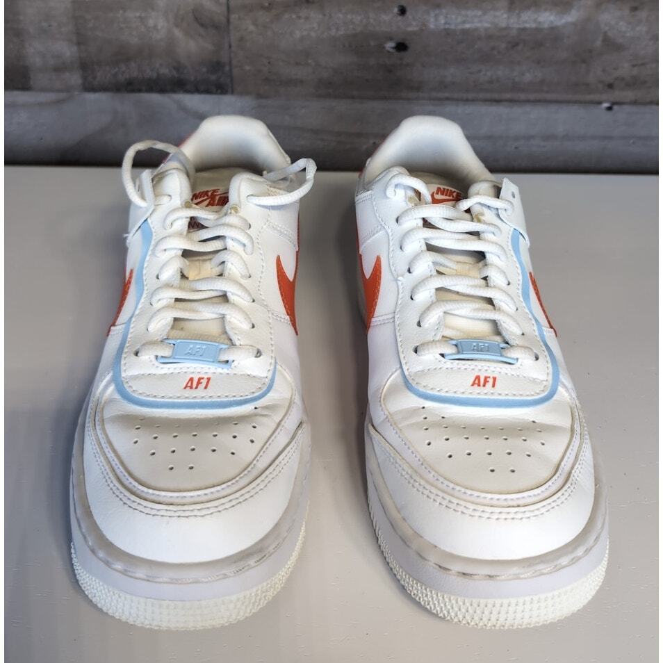 Nike Air Force 1 Shadow SE 8 White Orange Blue Excellent Nike Air Force 1 Shadow SE 8 White Orange Blue Excellent