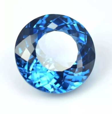 Awesome Blue Tanzanite Round Cut 18+ Ct Natural EGL Certified Loose Gemstone