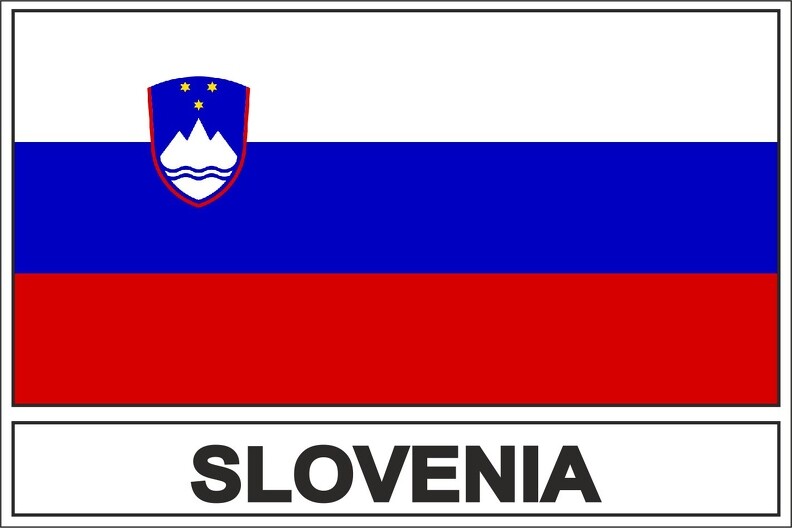 Sticker adesivi adesivo bandiera slovenia slo