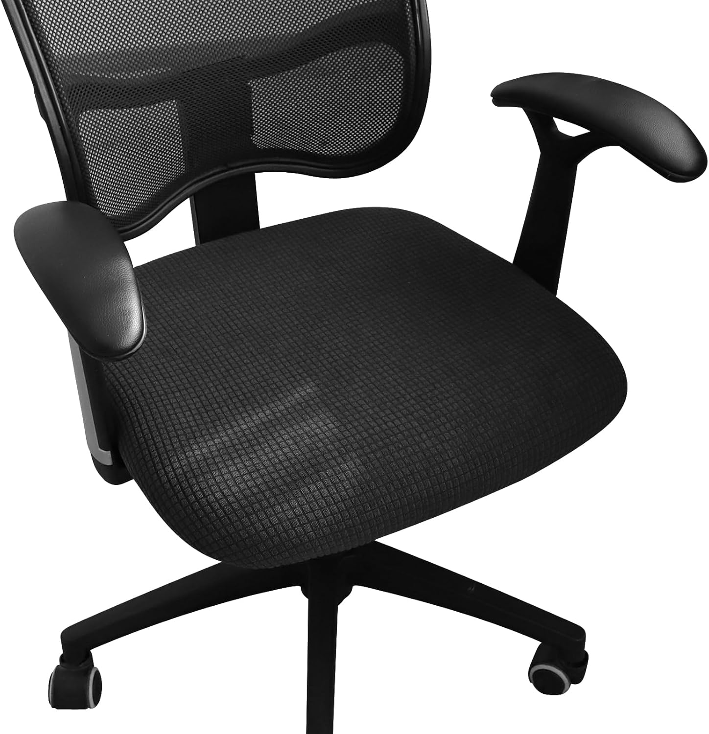 Stylish Jacquard Fabric Office Chair Seat Cover Cushion Slipcover for Computer Desks