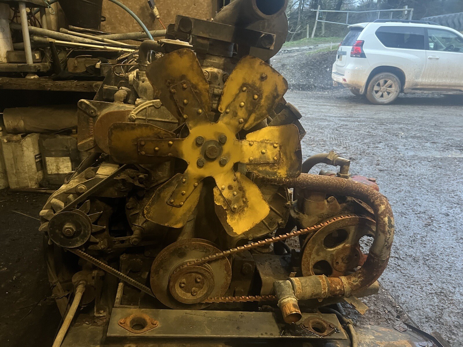 Donken Engine 3 Cylinder Perkins Engine Diesel Tractor Massey Ferguson 135 Donkey ...