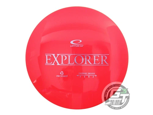 NEW Latitude 64 Recycled Gold Explorer 172g Red Lilac Foil Driver Golf Disc
