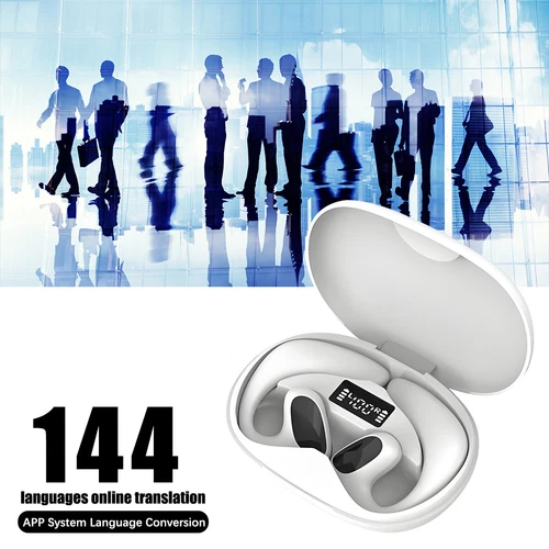 Bluetooth Translator Earbuds 144 Language Two Way Real Time Smart Translation US - Picture 1 of 9