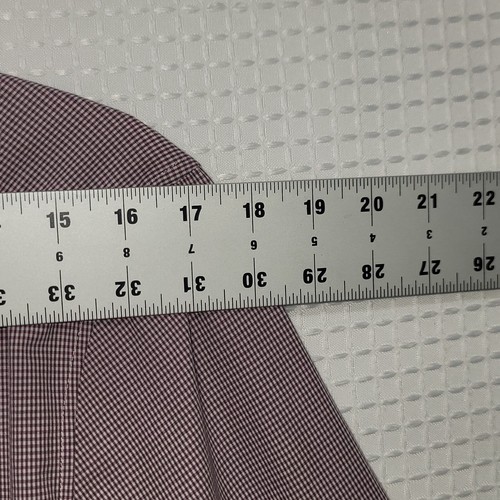 EUC Men's Sz 14/14.5-34/35 Van Heusen Flex3 Slim Fit Red & White Dress Shirt - Picture 11 of 24