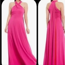 Alex Marie Women Sz 6 elegant Halter Dress Formal lined prom wedding dress