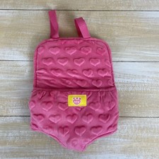 Build A Bear Workshop Pink Plush Teddy Bear Carrier Backpack Adjustable Straps