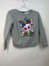 JOE BOXER Girls Gray Long Sleeve Sweatshirt Size Large Size 10-12 "Rock Star"