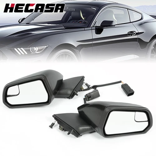 Power Mirrors Black Left & Right For Ford Mustang 2015-2020 FO1321595 FO1320595