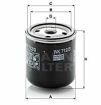 MANN-FILTER WK 712/3 Fuel filter