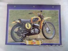 CARTE FICHE MOTO CZ 380 1971