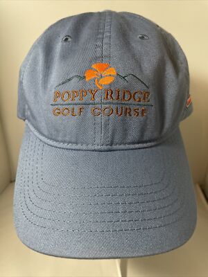 Poppy Ridge Chardonnay Zinfandel Merlot Golf Course Golf Cap Hat