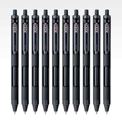 FLAIR Zoox F7 0.7mm Retractable Roller Gel Pen Pack of 10 Jumbo