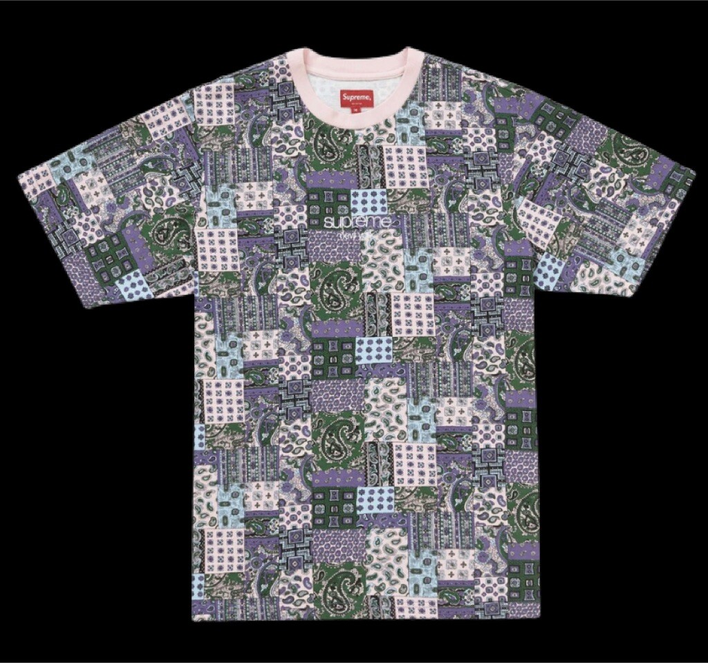 Tシャツ・カットソー Supreme Patchwork Paisley S/S Top SS 19 WEEK 19 SS19 Supreme Patchwork Paisley S/S Top size L large tee | eBay