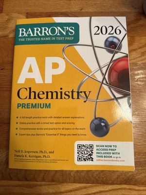 Barron s AP Chemistry Premium, 2026, by Jespersen Ph.D. Neil - Brand New