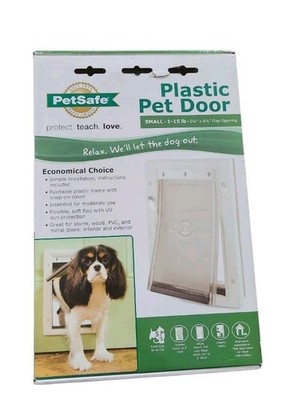 PetSafe Plastic Pet Door For Small Pets 1-15 Ib NIB