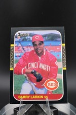 1987 Donruss #492 Barry Larkin Rookie Card RC Crisp & Well-Centered Cincinnati. rookie card picture
