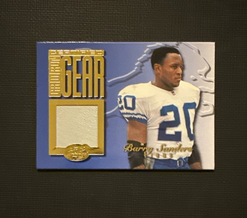 1999 Leaf Certified Gridiron Gear Game Used Jersey #BS20 Barry Sanders /300
