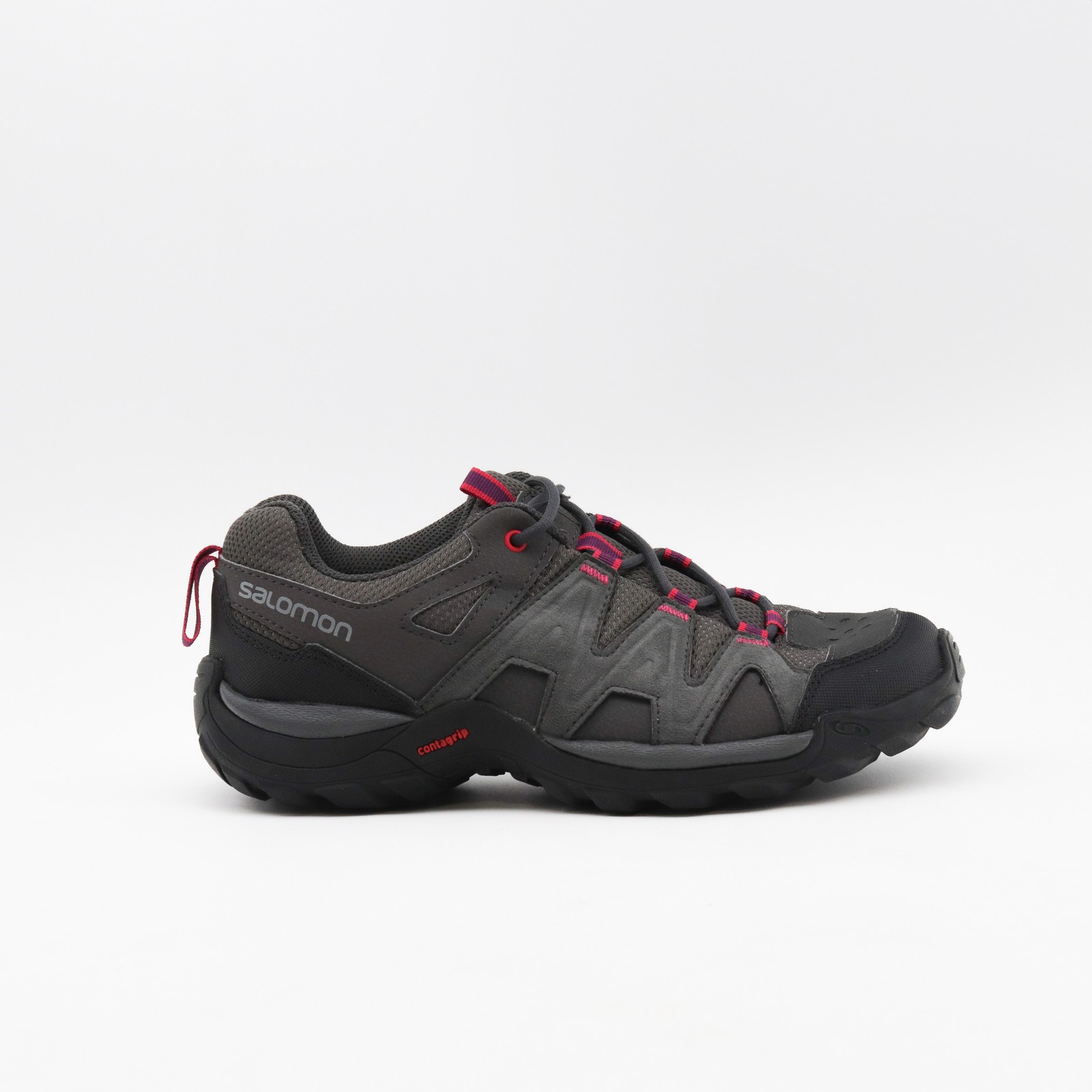 Scarpe da trekking Salomon da donna grigie taglia UK 5 5 scarpe casual in pelle