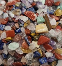 1.5 lb Small Assorted Chips Tumbled Stones 5  10mm